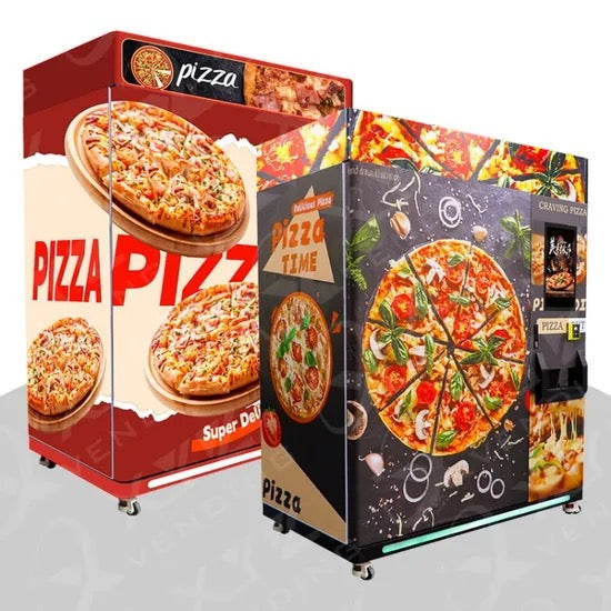 Combo Customize Metal Steel Automatic Outdoor Coin Operated Frozen Pizza Vending Machine