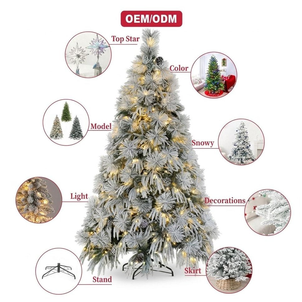 150cm Green Artificial PVC Christmas Tree Plastic Christmas Decoration for Home Decor