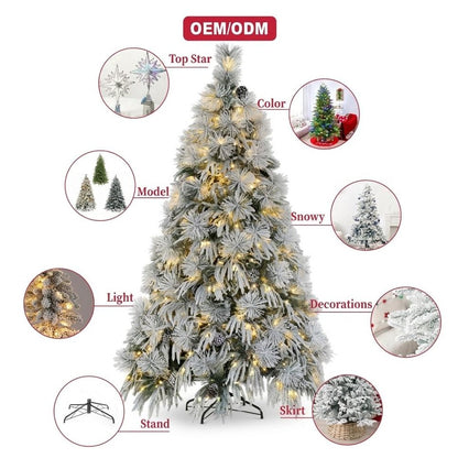 150cm Green Artificial PVC Christmas Tree Plastic Christmas Decoration for Home Decor
