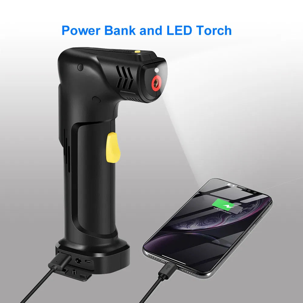 6000 mAh ინტელექტუალური დამუხტვადი საჰაერო ტუმბო მანქანისთვის