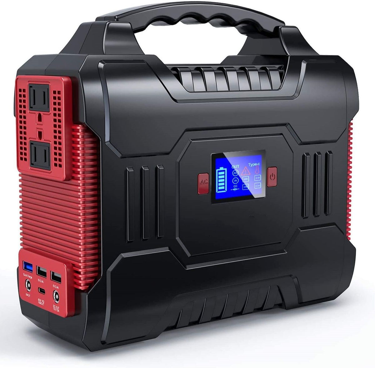 72000mAh Portable Power Station & Emergency Solar Generator (220V AC)