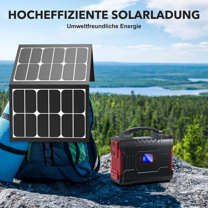 72000mAh Portable Power Station & Emergency Solar Generator (220V AC)