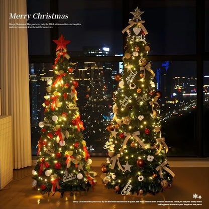 1.8m Pop-Up Foldable Christmas Tree with Decorative Ornaments (PVC)