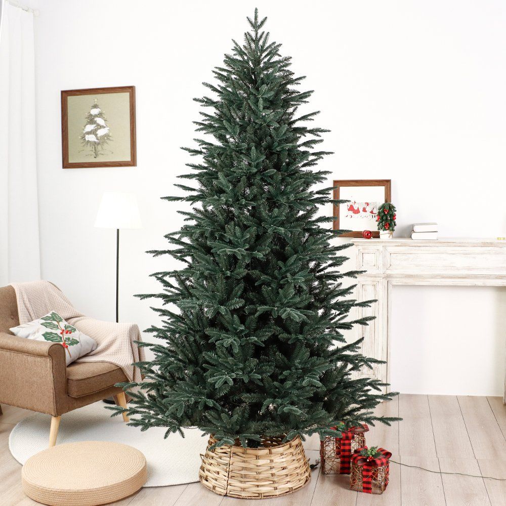 Premium Dark Green Realistic PE & PVC Hinged Christmas Tree (1.8m)