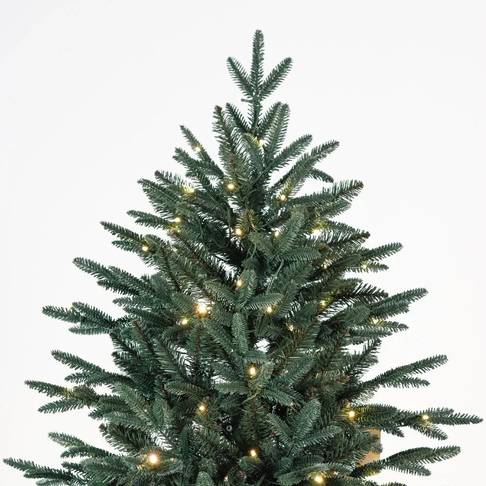 Premium Dark Green Realistic PE & PVC Hinged Christmas Tree (1.8m)