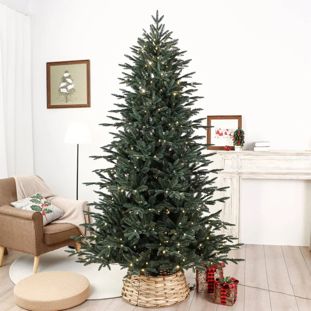 Premium Dark Green Realistic PE & PVC Hinged Christmas Tree (1.8m)