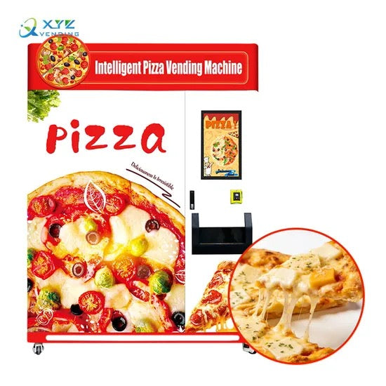 Combo Customize Metal Steel Automatic Outdoor Coin Operated Frozen Pizza Vending Machine