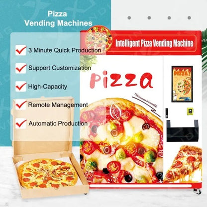 Combo Customize Metal Steel Automatic Outdoor Coin Operated Frozen Pizza Vending Machine