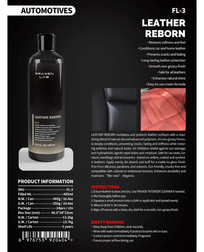 Leather Restorer Repair Balm Leather Conditioner for Car & Home