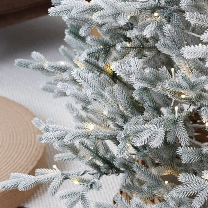 Realistic Artificial PE Christmas Tree with Integrated LED Lights