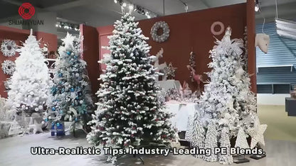 Hot Sale 4/5/6/7FT Christmas Party Decoration Artificial Pre-Lit Foldable Christmas Tree